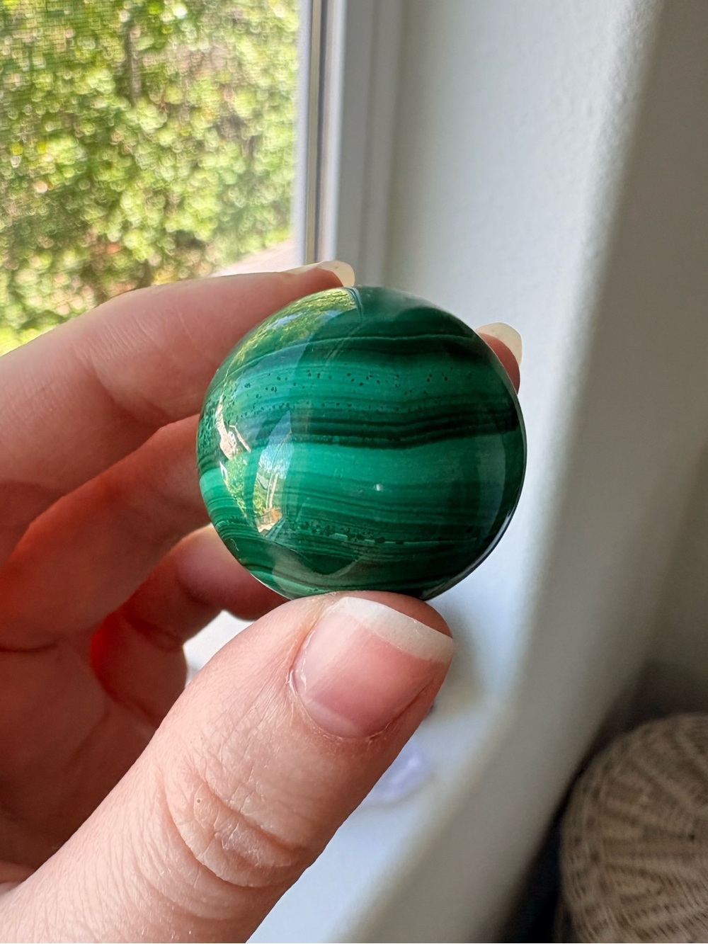 Malachite Crystal Sphere